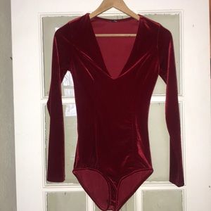 Valentine’s / Holiday Red Velvet Bodysuit